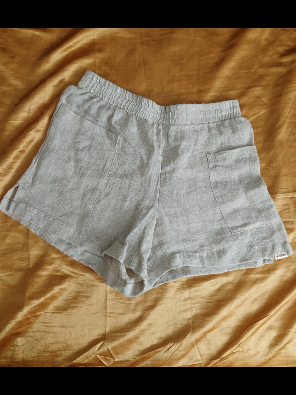 Beige Women's Linen Shorts